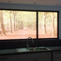 VINIL ESMERILADO  VENTANA COCINA